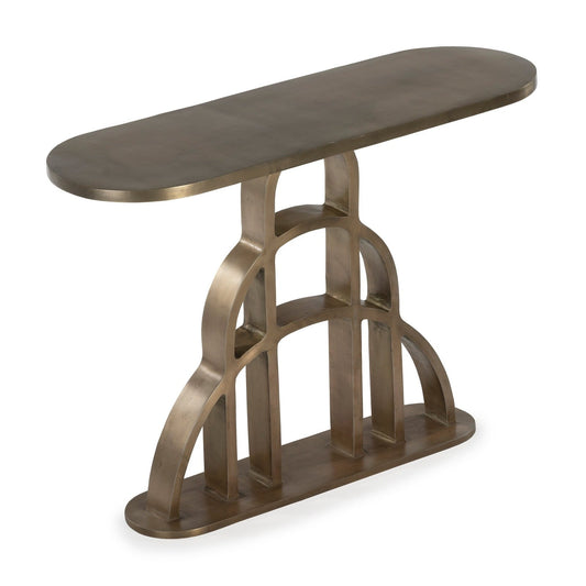 Union Home Archie Console In Antique Brass -  LVR00652