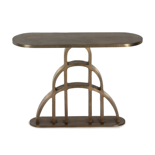 Union Home Archie Console In Antique Brass -  LVR00652