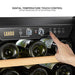 Lanbo 28 Bottle Dual Zone Wine Cooler - LW28D