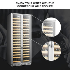 Lanbo Luxury 289 Bottles Dual Door Wine Cooler - LW328SD