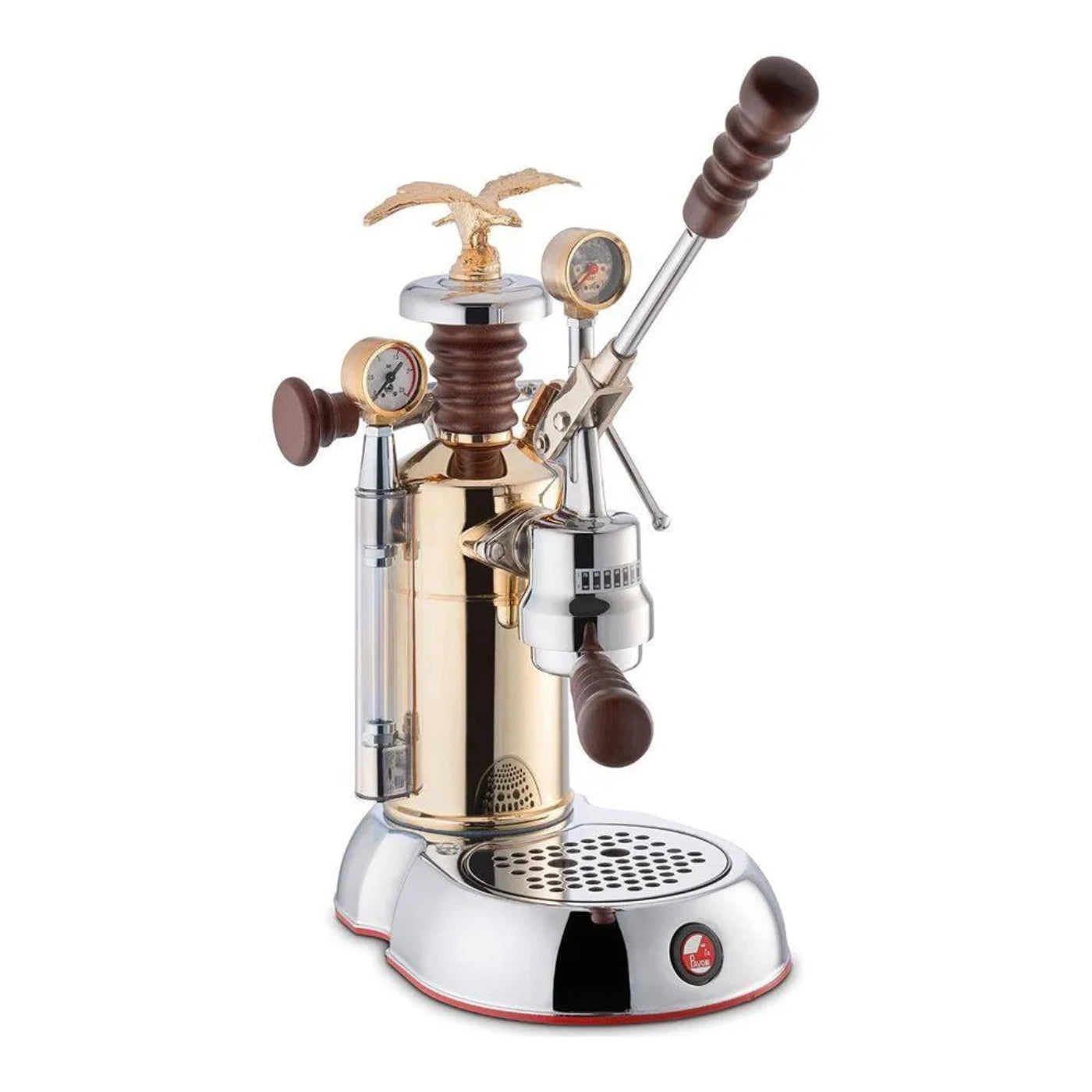 La Pavoni Esperto Competente Brass and Chrome Espresso Machine  - ESPCO-16
