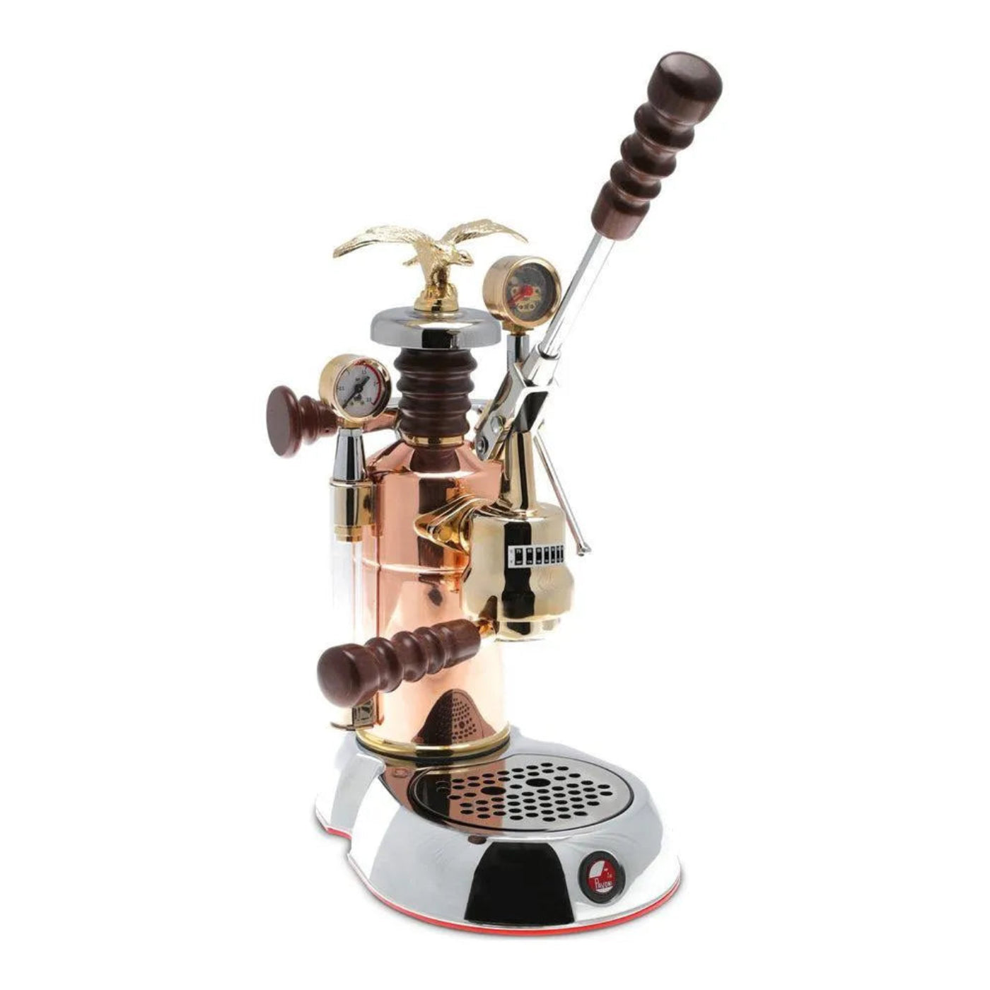 La Pavoni Esperto Edotto Copper and Chrome Espresso Machine  - ESPED-16