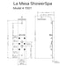 Pulse Showerspas Brushed Copper Shower Panel - La Mesa Showerspa - 7007