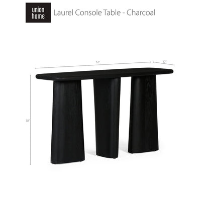 Union Home Laurel Console Table - Charcoal  - LVR00268