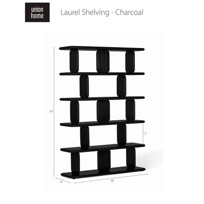 Union Home Laurel Shelving - Charcoal  - LVR00354