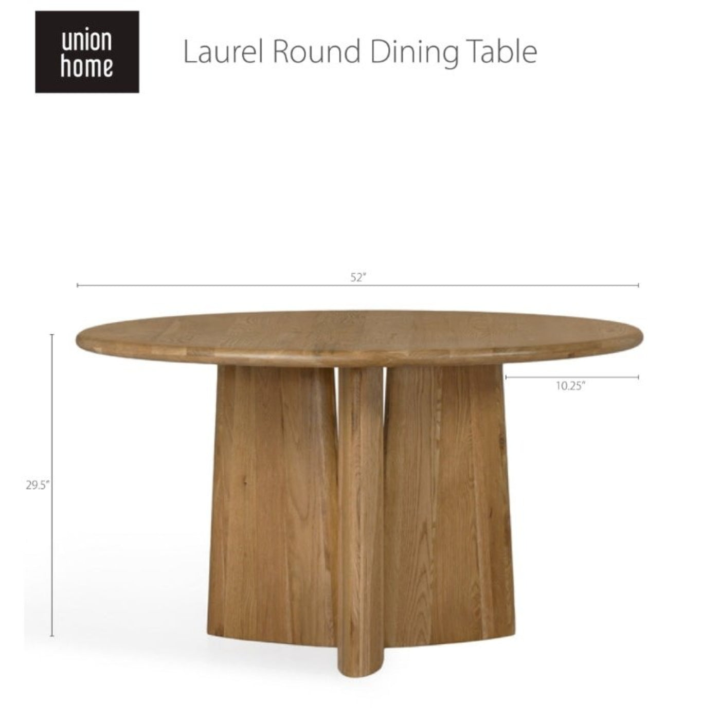Union Home Laurel Round Dining Table  - DIN00217