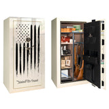 Liberty Safe  Colonial 23 Promo Gun Safe CO23 White Gloss with Flag - LIB Colonial 23 White Flag