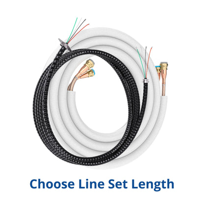 MRCOOL DIY 5th Gen Mini Split - 5-Zone 48,000 BTU Ductless Air Conditioner and Heat Pump Condenser with 12K + 9K + 9K + 6K + 6K Wall Mount Air Handlers - DIY5-5Z-48HP-12K9K9K6K6K