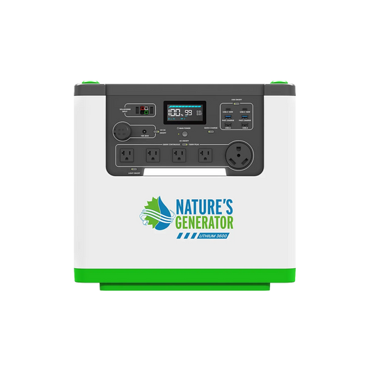 Nature's Generator Lithium 3600 Power Station - NGLGN36