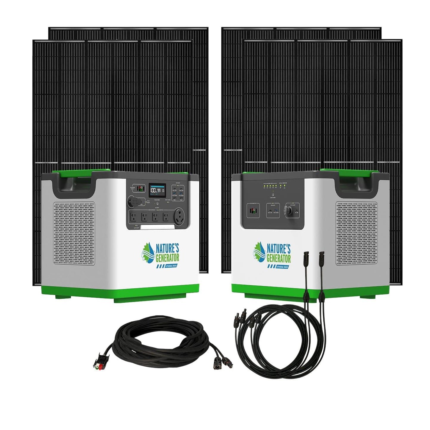 Nature's Generator Lithium 3600 Solar Generator - NGL36AUF2