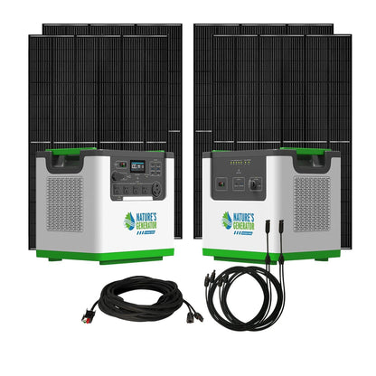 Nature's Generator Lithium 3600 Solar Generator - NGL36AUF2