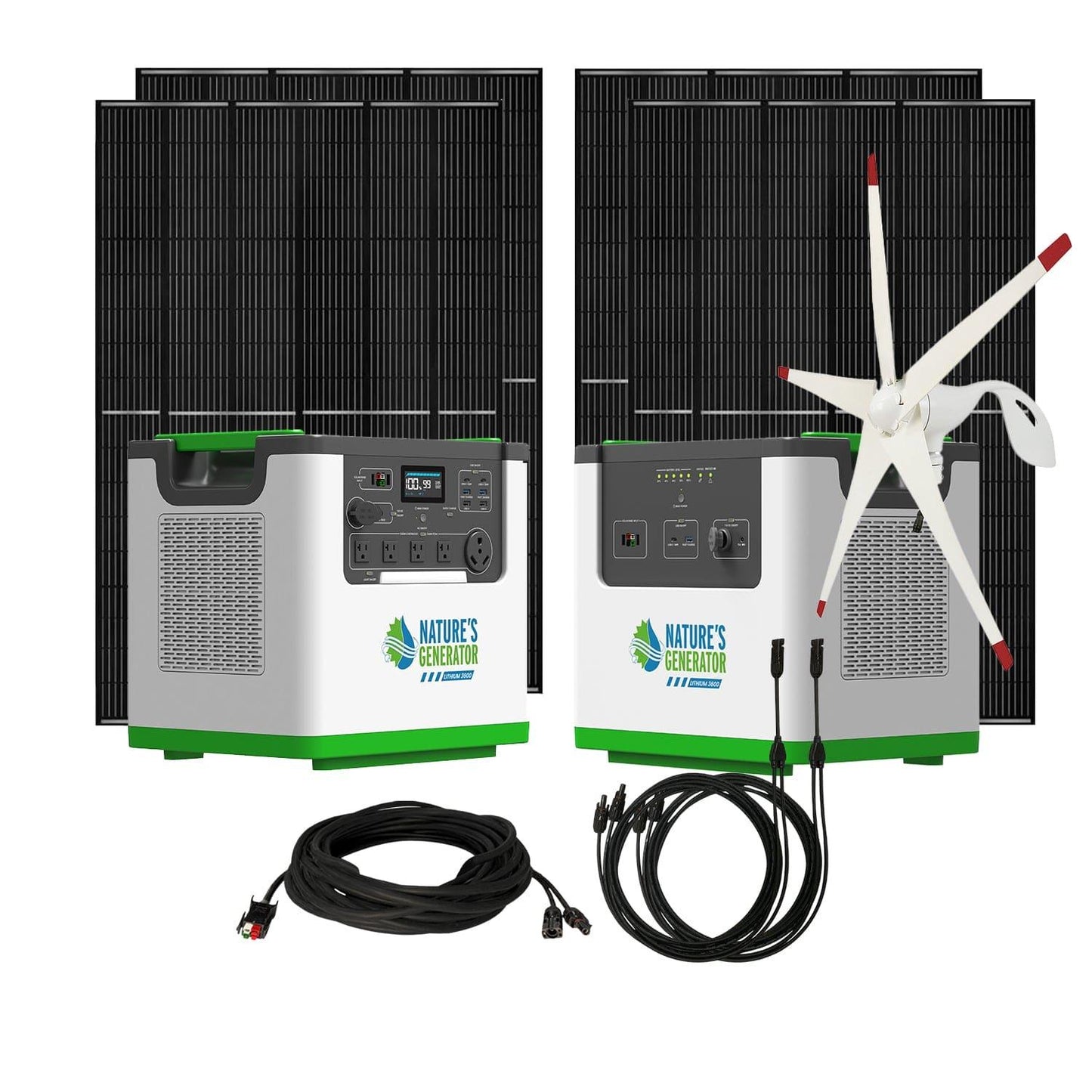 Nature's Generator Lithium 3600 Solar and Wind Generator - NGL36AUW