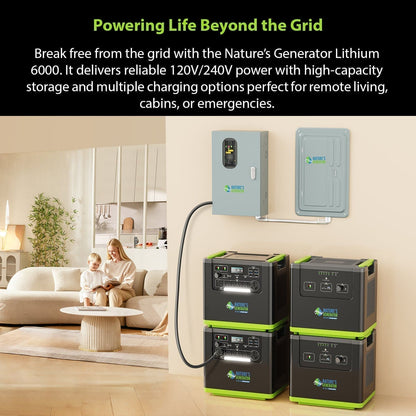 Nature's Generator Lithium 6000 Power Pod - NGLPDSX