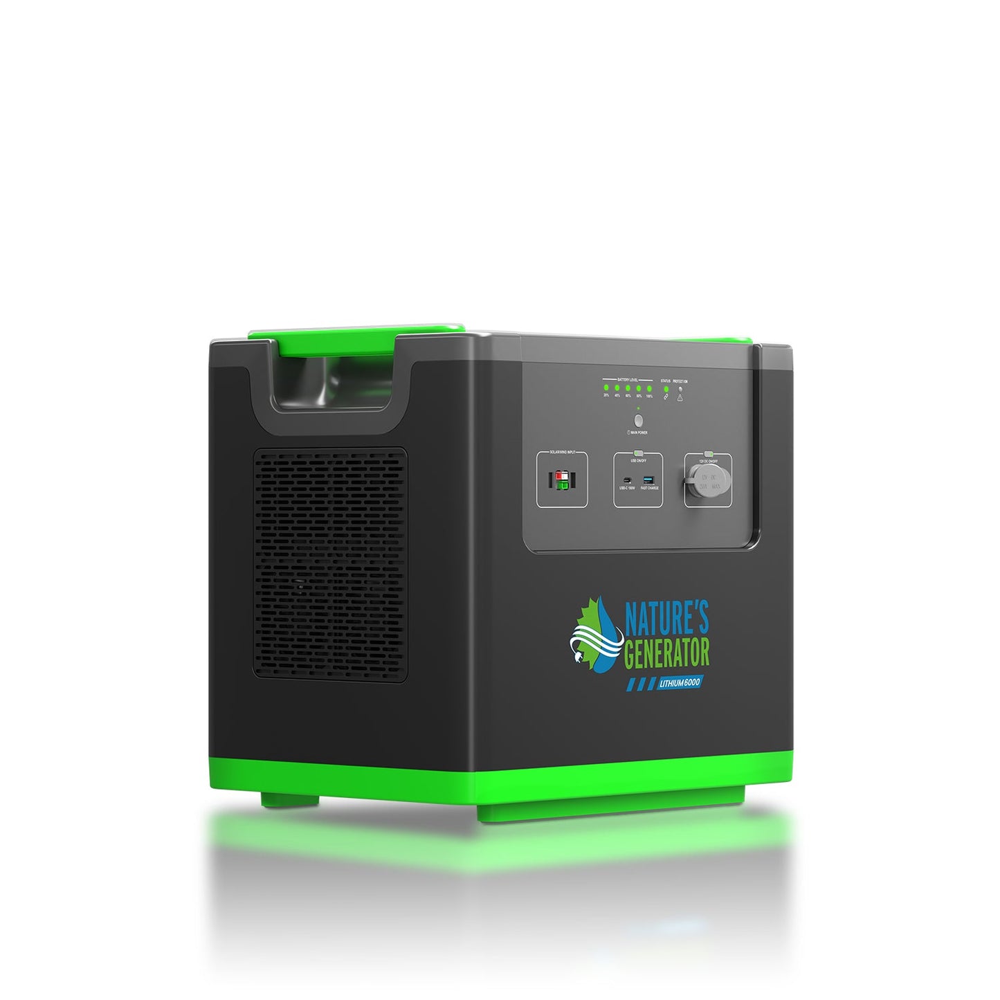 Nature's Generator Lithium 6000 with Solar Panels and Wind Turbine - NGLSXAUPW