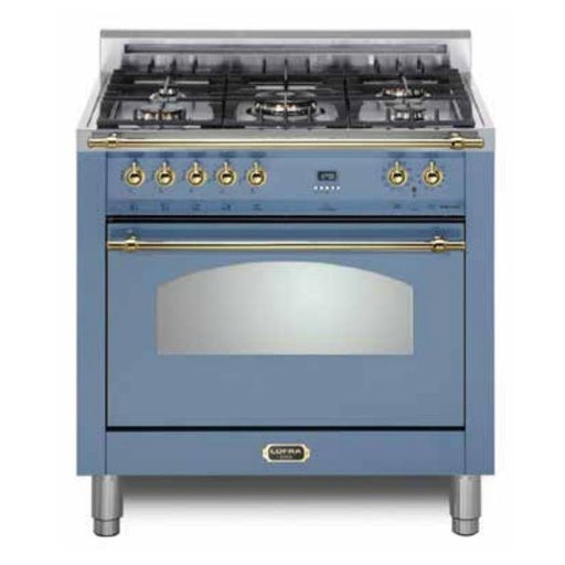 Lofra Dolcevita 30" Lavender Brass Trim Dual Fuel Range - RLOS30M0G500