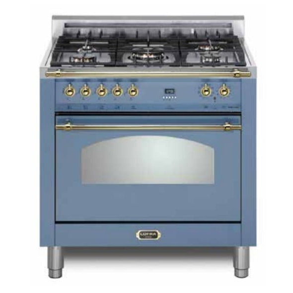 Lofra Dolcevita 30" Lavender Brass Trim Dual Fuel Range - RLOS30M0G500