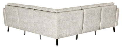 QW Amish Serene 5-Seat Tear Drop Arm Sectional - 103J-17-S5SS-TDA