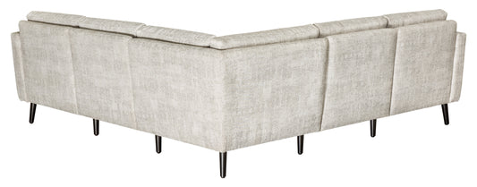QW Amish Serene 5-Seat Tear Drop Arm Sectional - 103J-17-S5SS-TDA