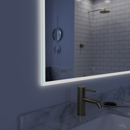 Arpella - Lucent 60 in. x 36 in. Wall Mounted LED Vanity Mirror with Color Changer, Memory Dimmer and Defogger - LEDCM6036