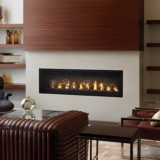 Napoleon Fireplaces Luxuria Direct Vent Linear Fireplace, Napoleon, Natural Gas, 38", 50", 62", 74", LVX38NX-KIT