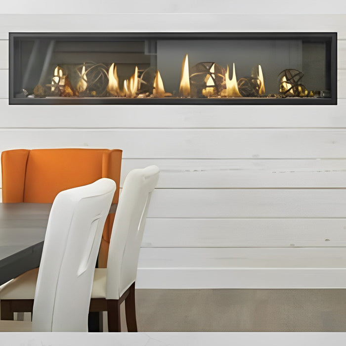 Napoleon Fireplaces Luxuria See-Thru Linear Direct-Vent Gas Fireplace, Napoleon, 38", 50", 62", 74", LVX38N2