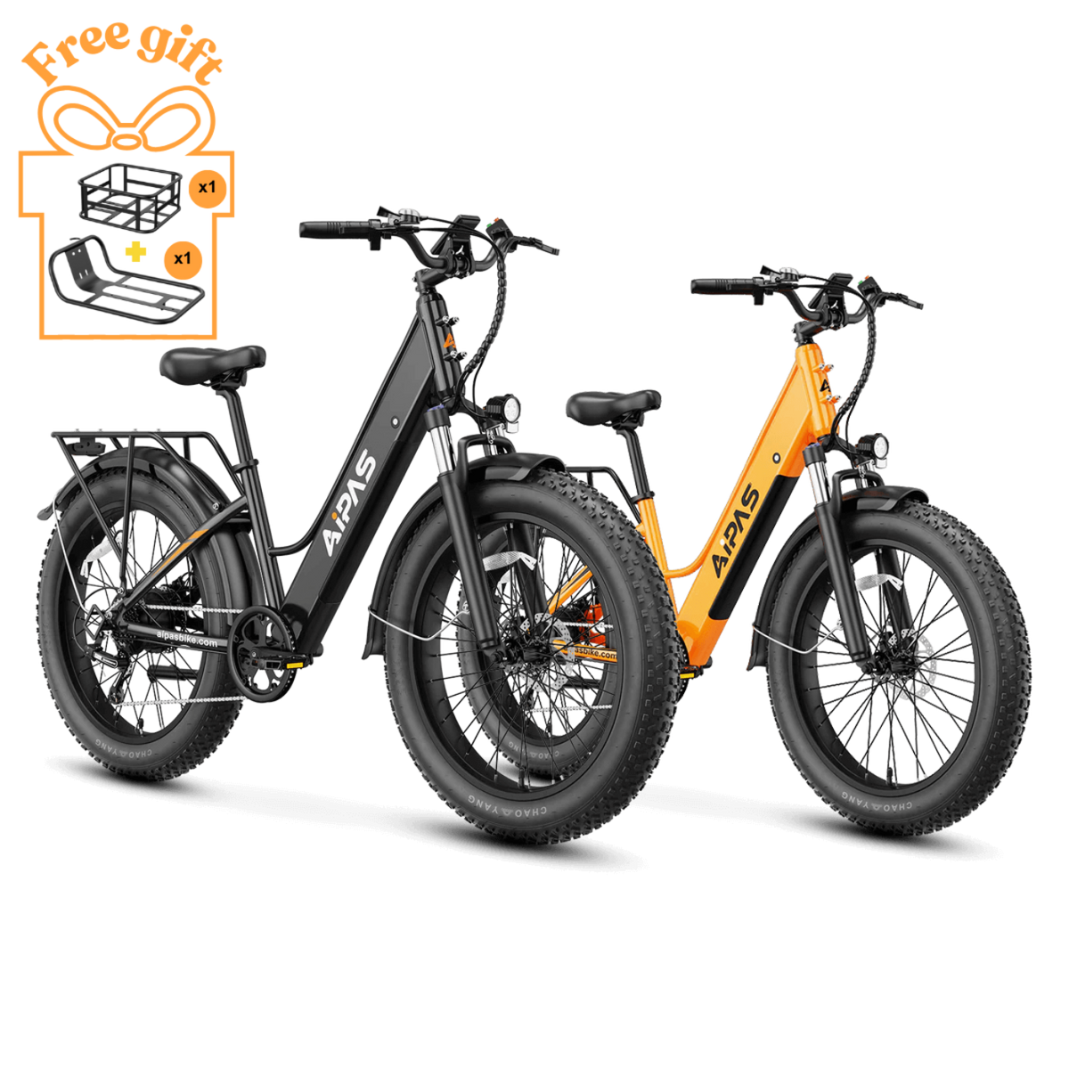 Aipas  Ebike Combo Sale M1*2 - Combo_M1-BK_and_M1-OR