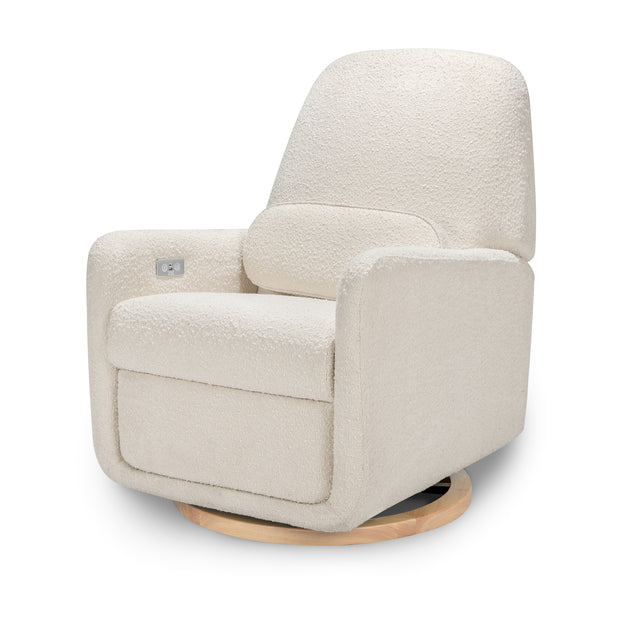 Ubabub Arc Electronic Recliner and Swivel Glider in Boucle with Usb Port - M23688