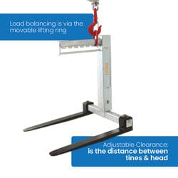 MHA Products Adjustable Pallet Hook 2200kg - Backyard Provider