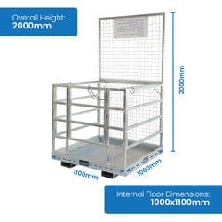MHA Products Forklift Safety Cage / Work Platform - Backyard Provider