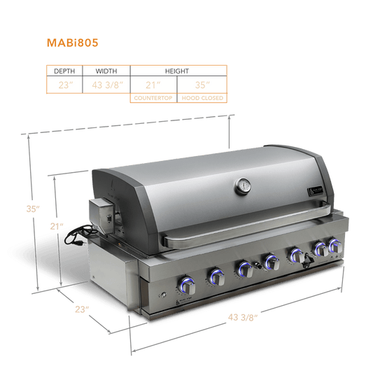 Mont Alpi 44” Built-in Grill - MABi805