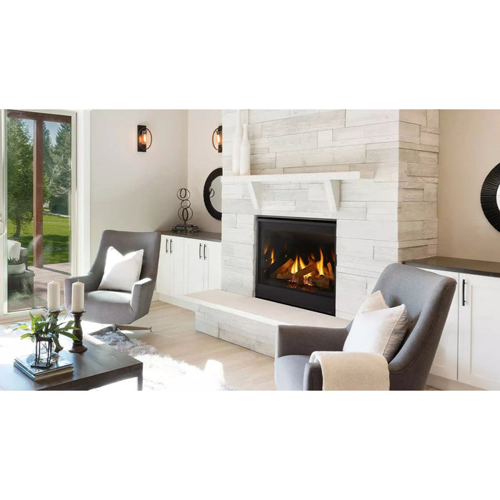 Majestic Quartz Platinum 36" Single-Sided Direct Vent Gas Fireplace with IntelliFire Touch Ignition System - QUARTZPLA36IL