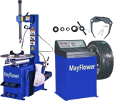 Mayflower Tools Tire Changer 1.5 HP and Wheel Balancer Combo New - 560+680