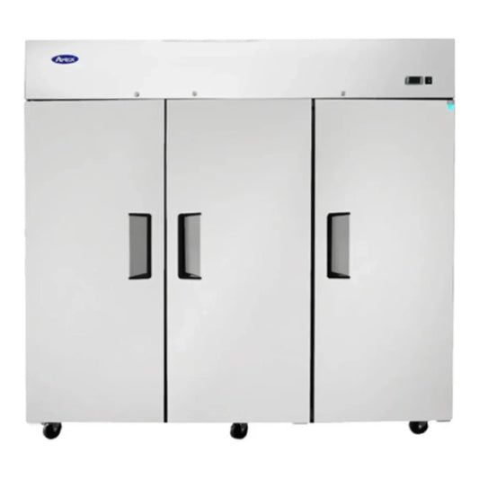 Atosa MBF8006GR 78" Reach-In Top Mount Refrigerator, 3 Three Door, 69.2 Cu.Ft - MBF8006GR
