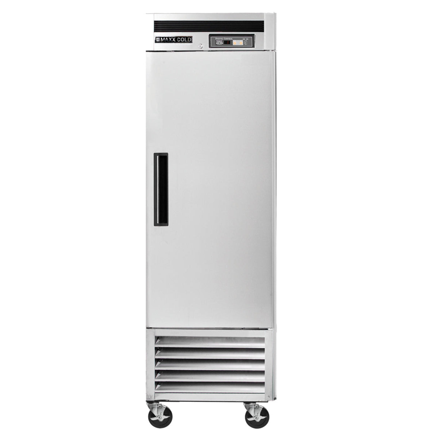 Maxx Cold Single Door Reach-In Freezer, Bottom Mount, 23 cu. ft., Stainless Steel - MCF-23FDHC