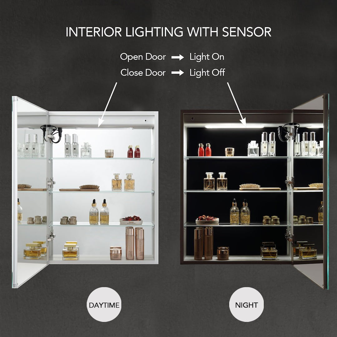 Blossom Pillar – 24 Inches LED Medicine Cabinet - MCL1 2432L