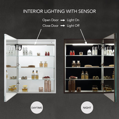 Blossom Pillar – 24 Inches LED Medicine Cabinet - MCL1 2432L