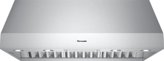 Thermador Professional PH48GS 48" Canopy Wall-Mount Hood, 3-Speed, Auto Function, Infrared Lamps, Baffle Filters - 7555076685917