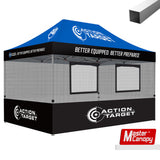 Mastercanopy Canopy Food Booth with Serving Windows & Mesh - 9USSE6224M22CT1799FR0