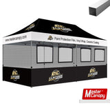 Mastercanopy Canopy Food Booth with Serving Windows & Mesh - 9USSE6224M22CT1799FR0