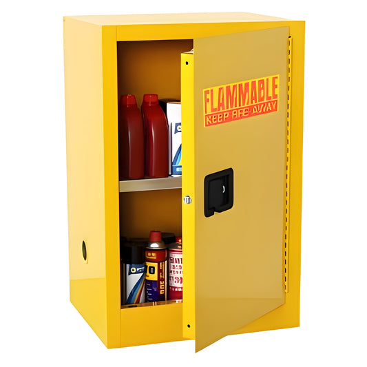 Sandusky Compact Single Door Flammable Safety Cabinets - Single-Door Safety Cabinet, 12 gal. Capacity - SC12F-P