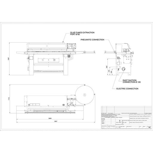 SCM Automatic Edgebander - Single Phase - ME 25E-1ph