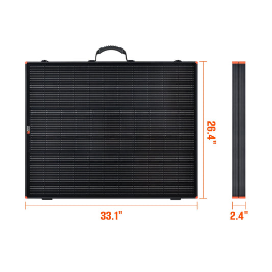 Rich Solar 200 Portable Briefcase Charging Kit | 200 Watt Portable Solar Panel | Premium 12V Portable Solar Panel for Generators, Vans, Campers | High Efficiency - RS-X200BC