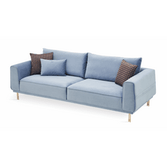 Enza Home US Merida 3 Seater Sofa 2044 K1 12003 Blue - 1431722 - Backyard Provider