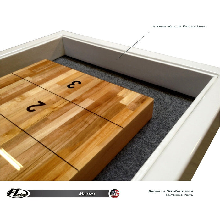 Hudson Shuffleboards Leather Wrapped Option for Shuffleboard