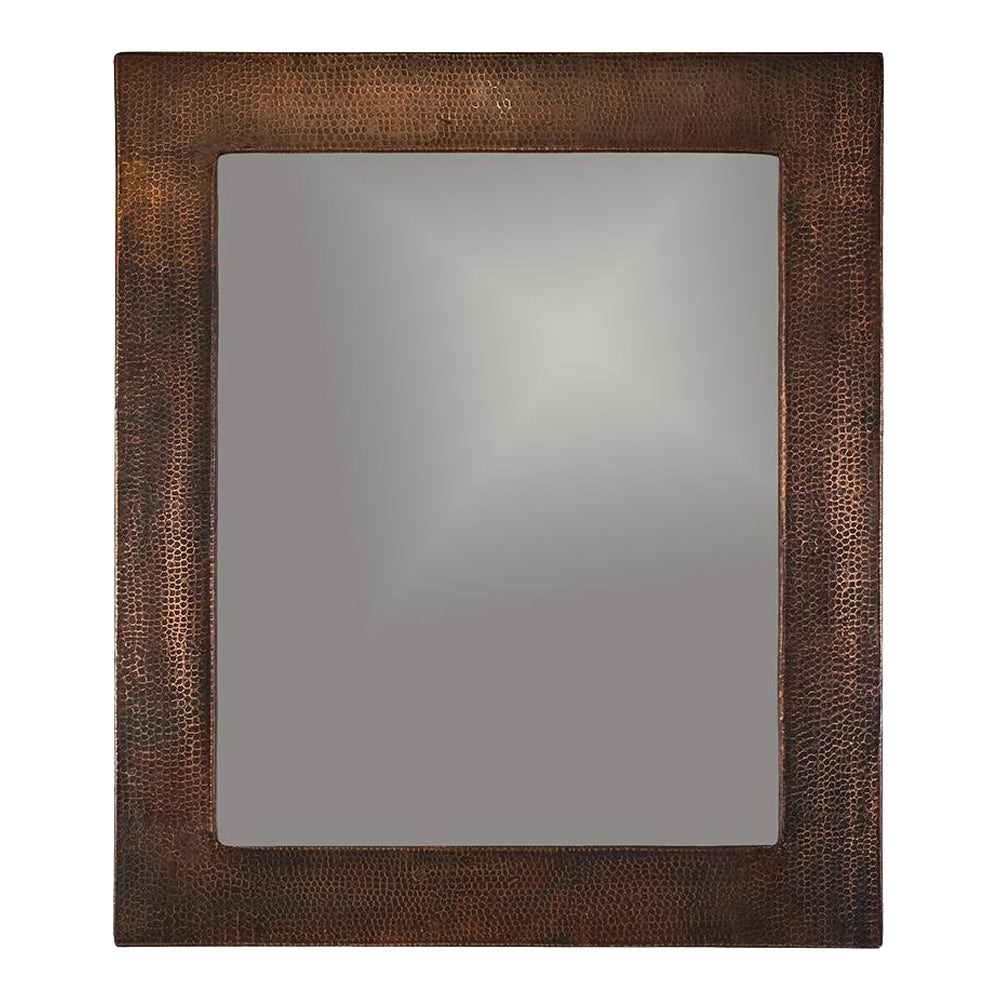 Rustic Premier Copper 36 in. Rectangle Hammered Copper Mirror - MFREC