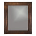 Rustic Premier Copper 36 in. Rectangle Hammered Copper Mirror - MFREC