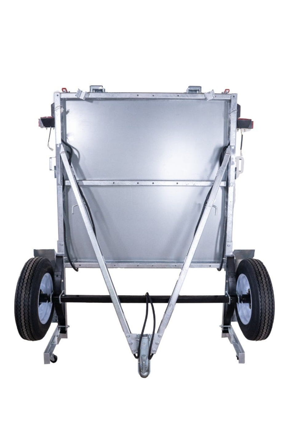 DK2 MFT4X8G Folding Utility Trailer Kit 4 ft. x 8 ft. 1450 lbs. Capacity Galvanized Steel Silver New - MFT4X8G
