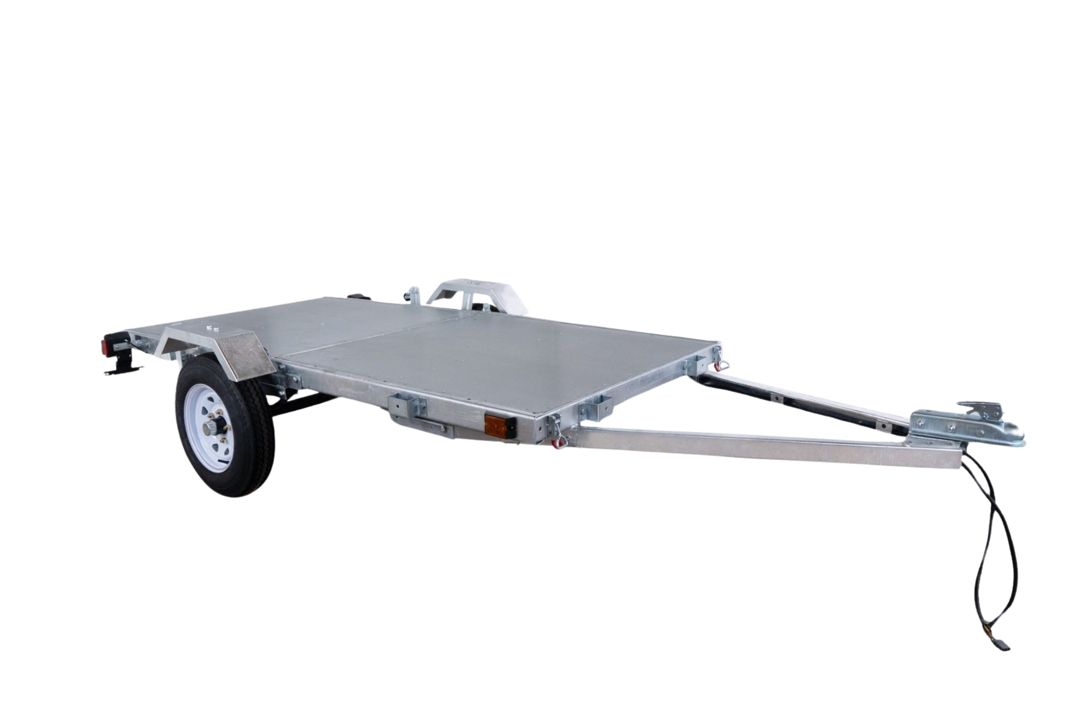 DK2 MFT4X8G Folding Utility Trailer Kit 4 ft. x 8 ft. 1450 lbs. Capacity Galvanized Steel Silver New - MFT4X8G