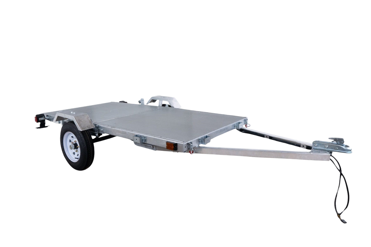 DK2 MFT4X8G Folding Utility Trailer Kit 4 ft. x 8 ft. 1450 lbs. Capacity Galvanized Steel Silver New - MFT4X8G