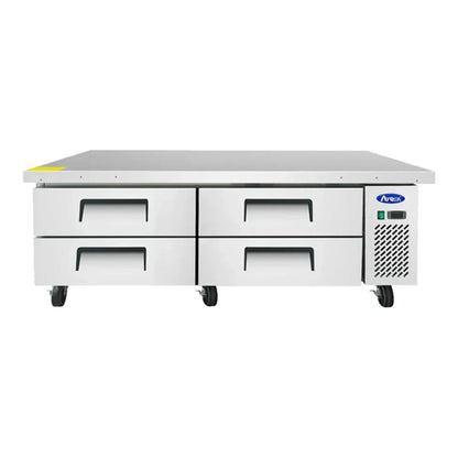 Atosa MGF8453GR 72.4" Four Drawer Refrigerated Chef Base 12.1 Cu.Ft - MGF8453GR